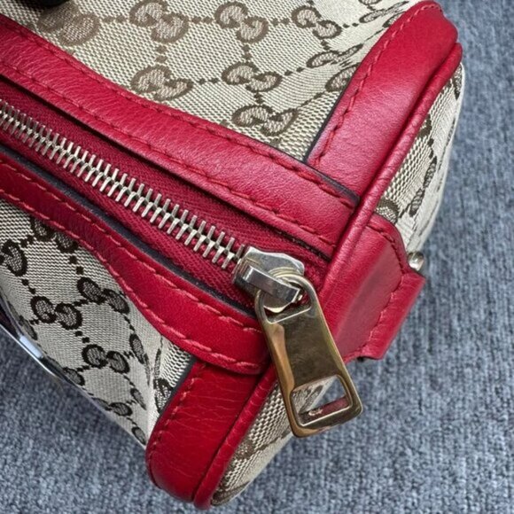 Gucci Boston Web Canvas Satchel 560-08282025 - Picture 7 of 16